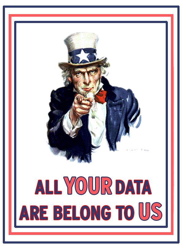 All your data are belong to us meme image